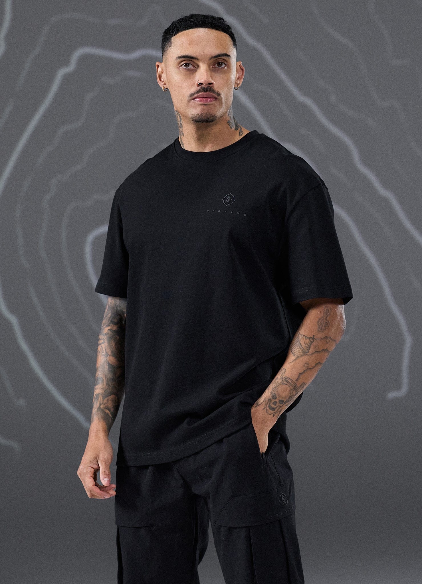 Gym King Rebellion Oblivion Jersey Tee - Black