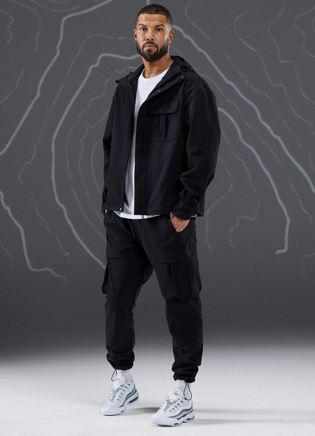 Gym King Rebellion Covert Cargo Utility Pant - Black