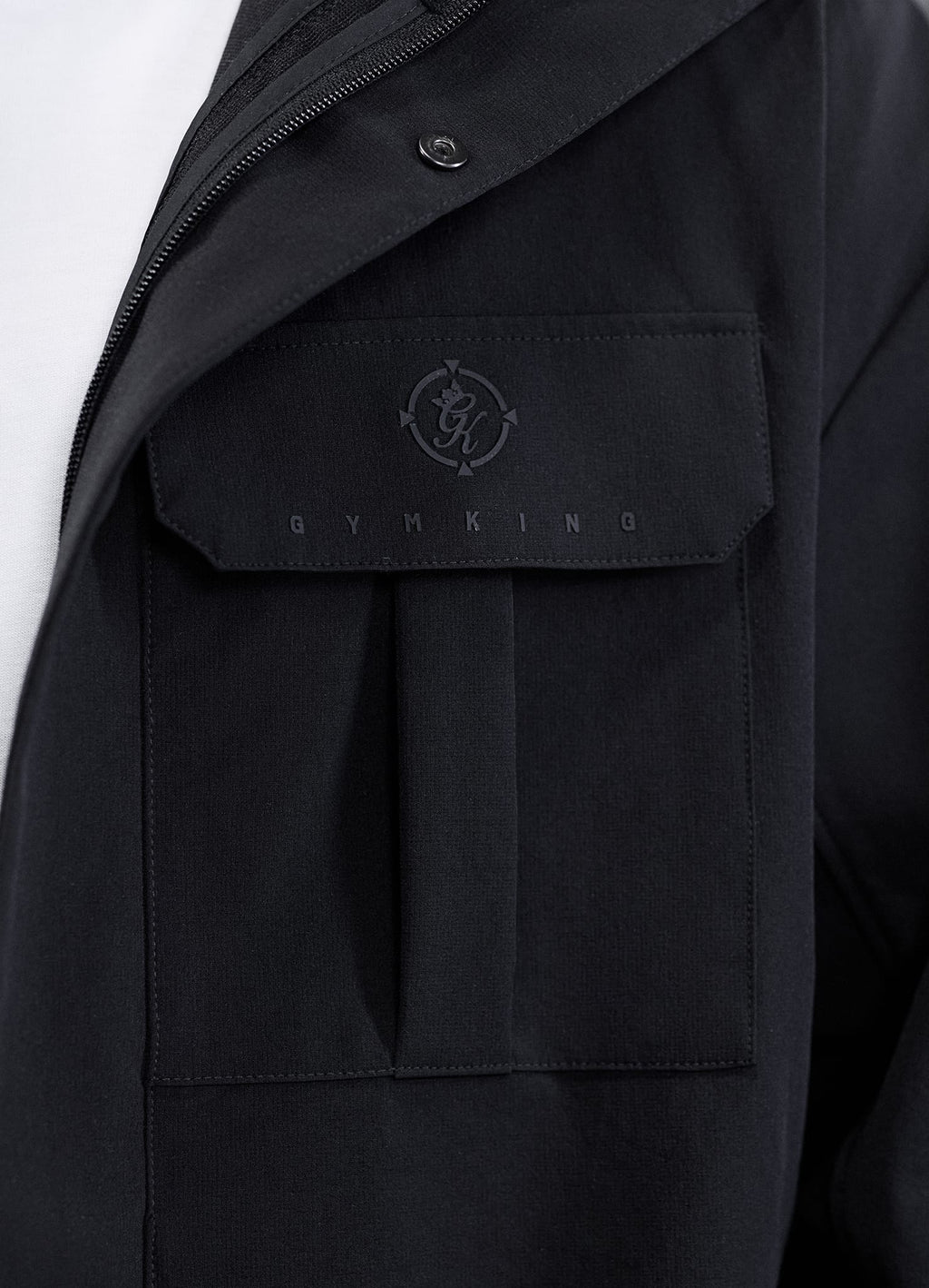 Gym King Rebellion Darkside Full Zip Track Top - Black