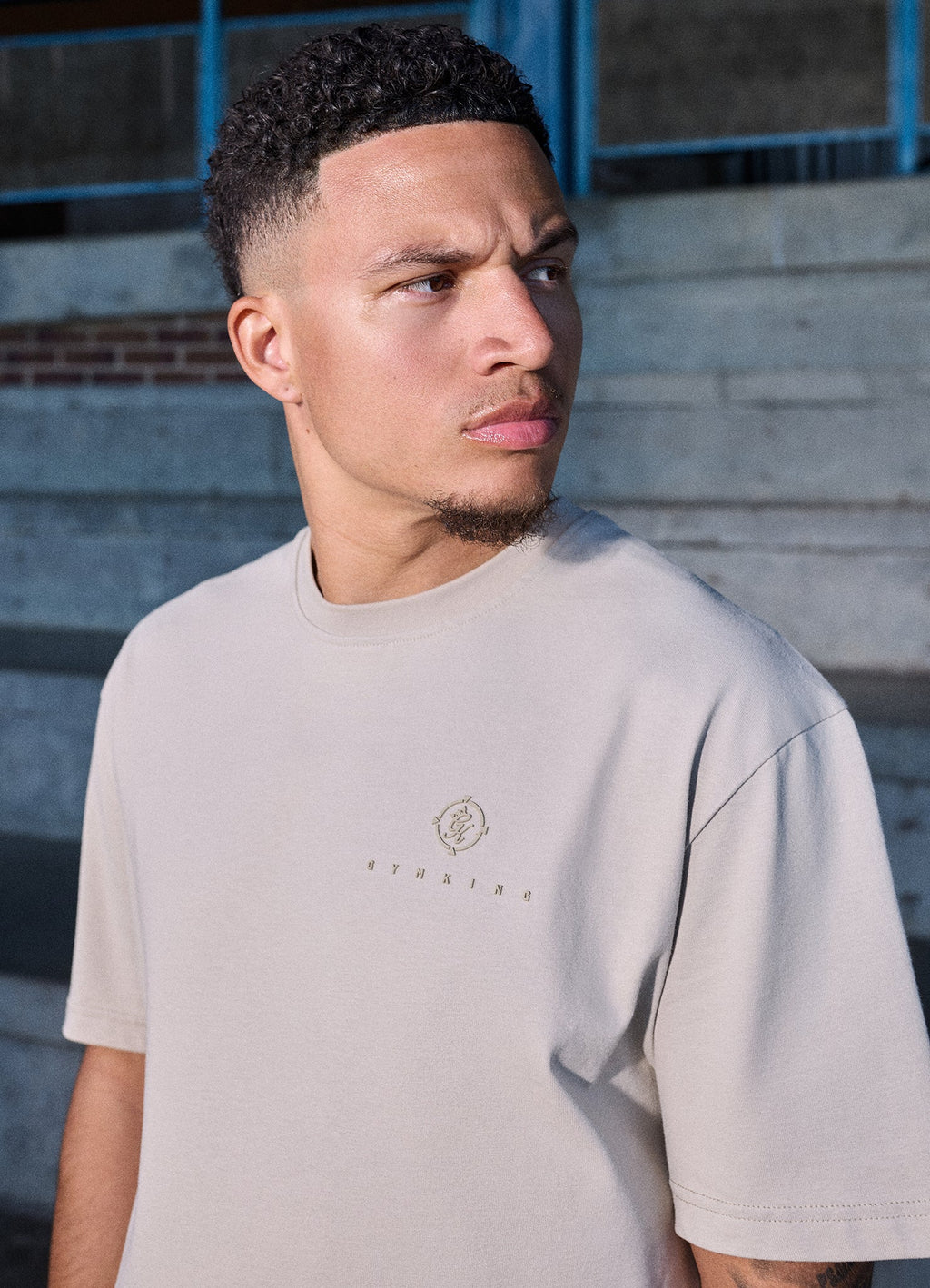 Gym King Rebellion Oblivion Tee - Stone