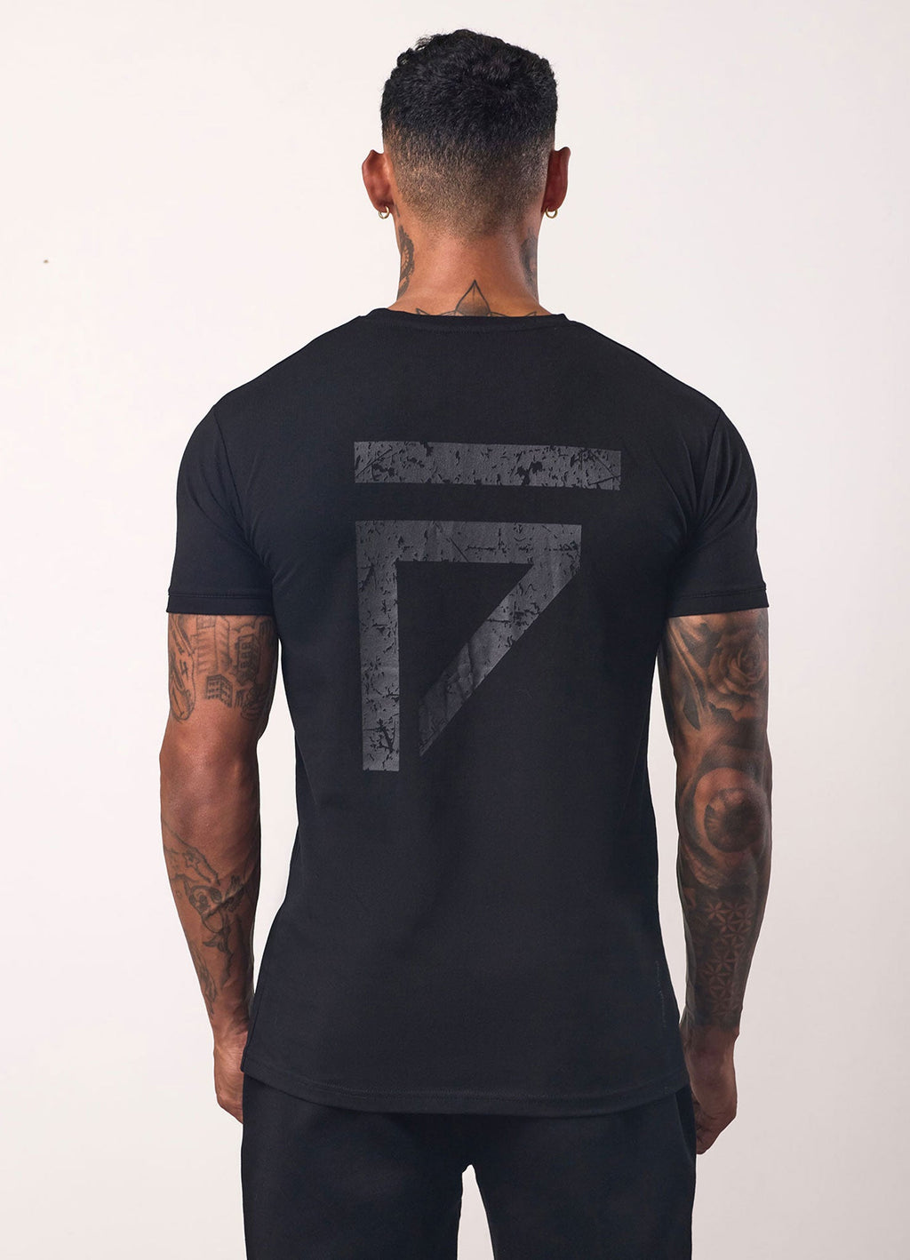 Gym King Fight Division Tee - Black/Black