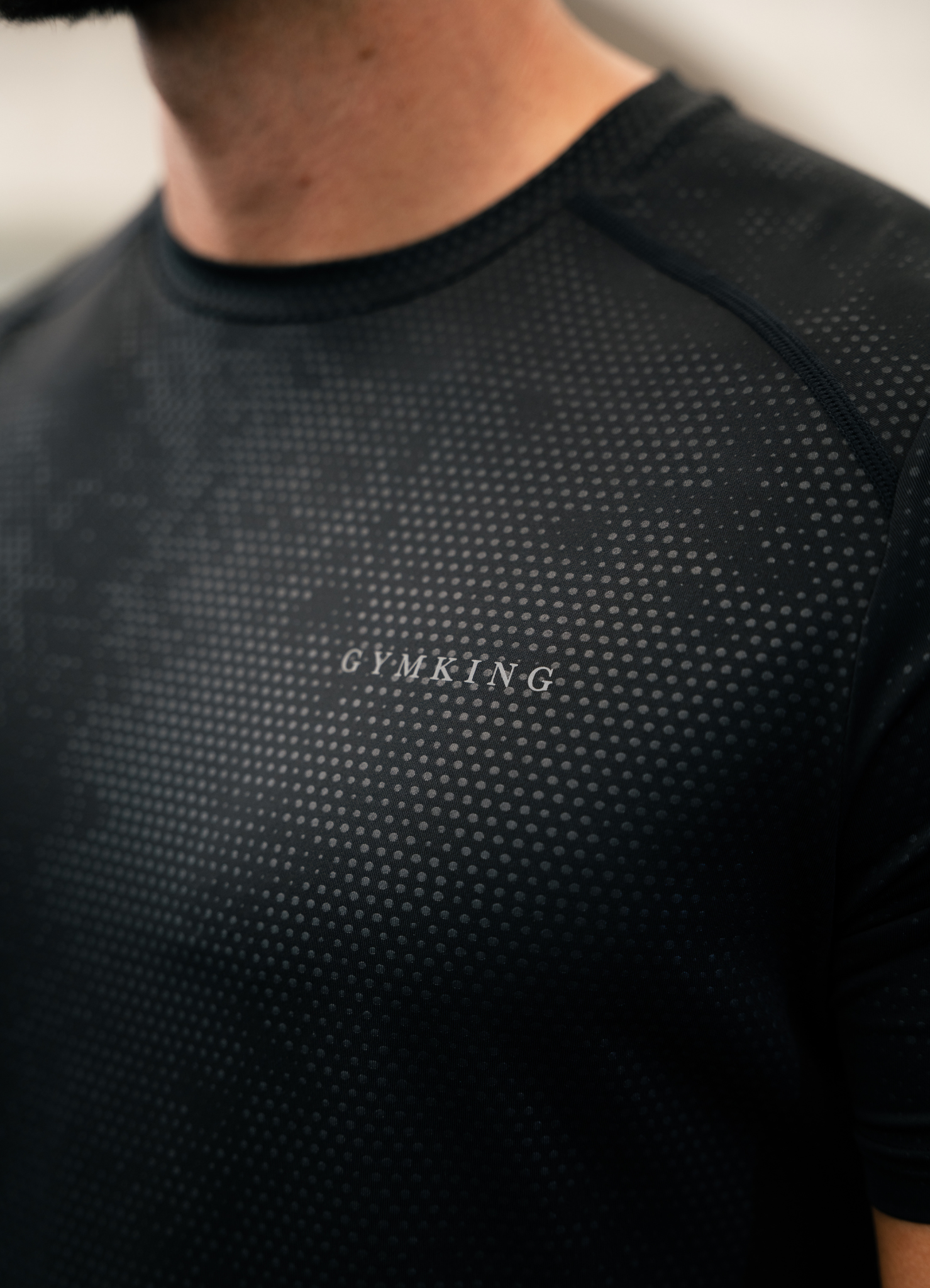 Gym King Debossed Pixel Tee - Black