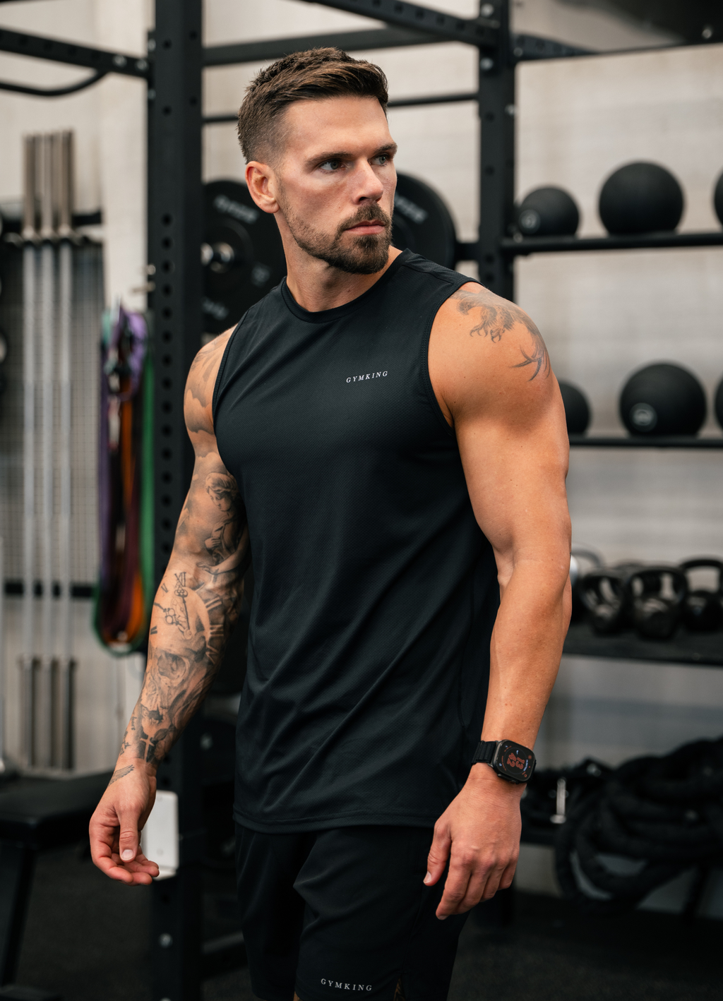 Gym King Energise Vest - Black
