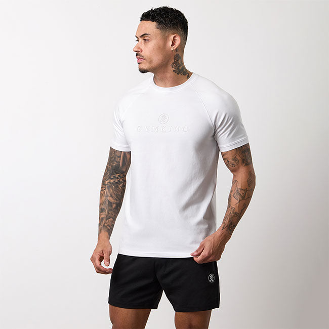 Gym King Pro Logo Tee - White