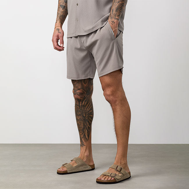 Gym King Signature Woven Short - Taupe