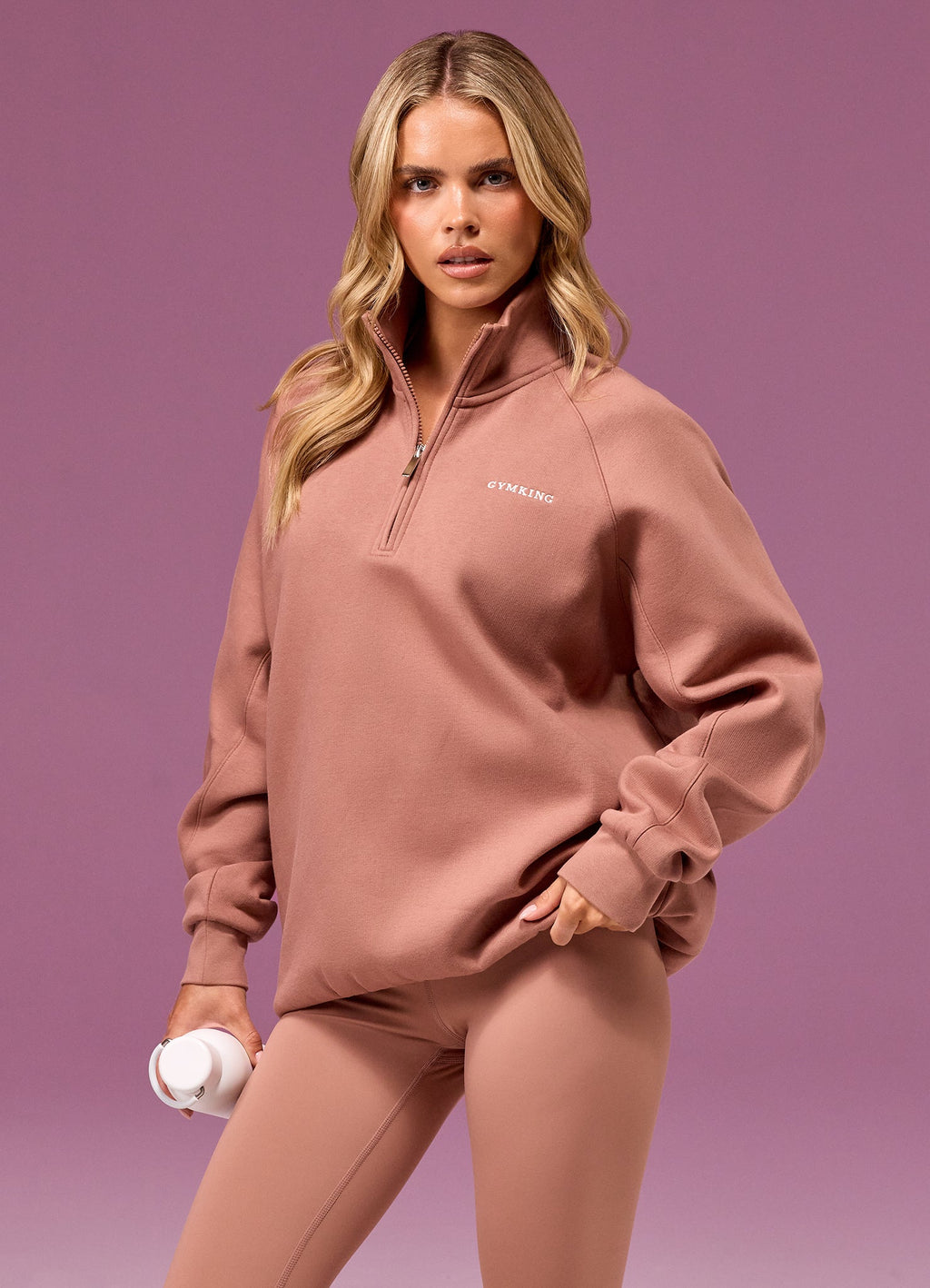 Gym King 365 Raglan Sleeve Funnel - Pale Chestnut