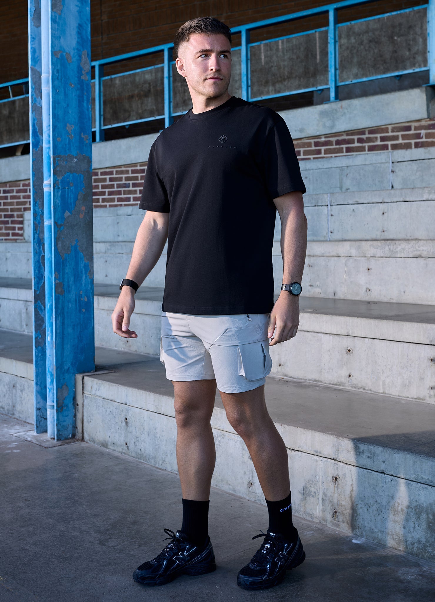 Gym King Rebellion Oblivion Jersey Tee - Black