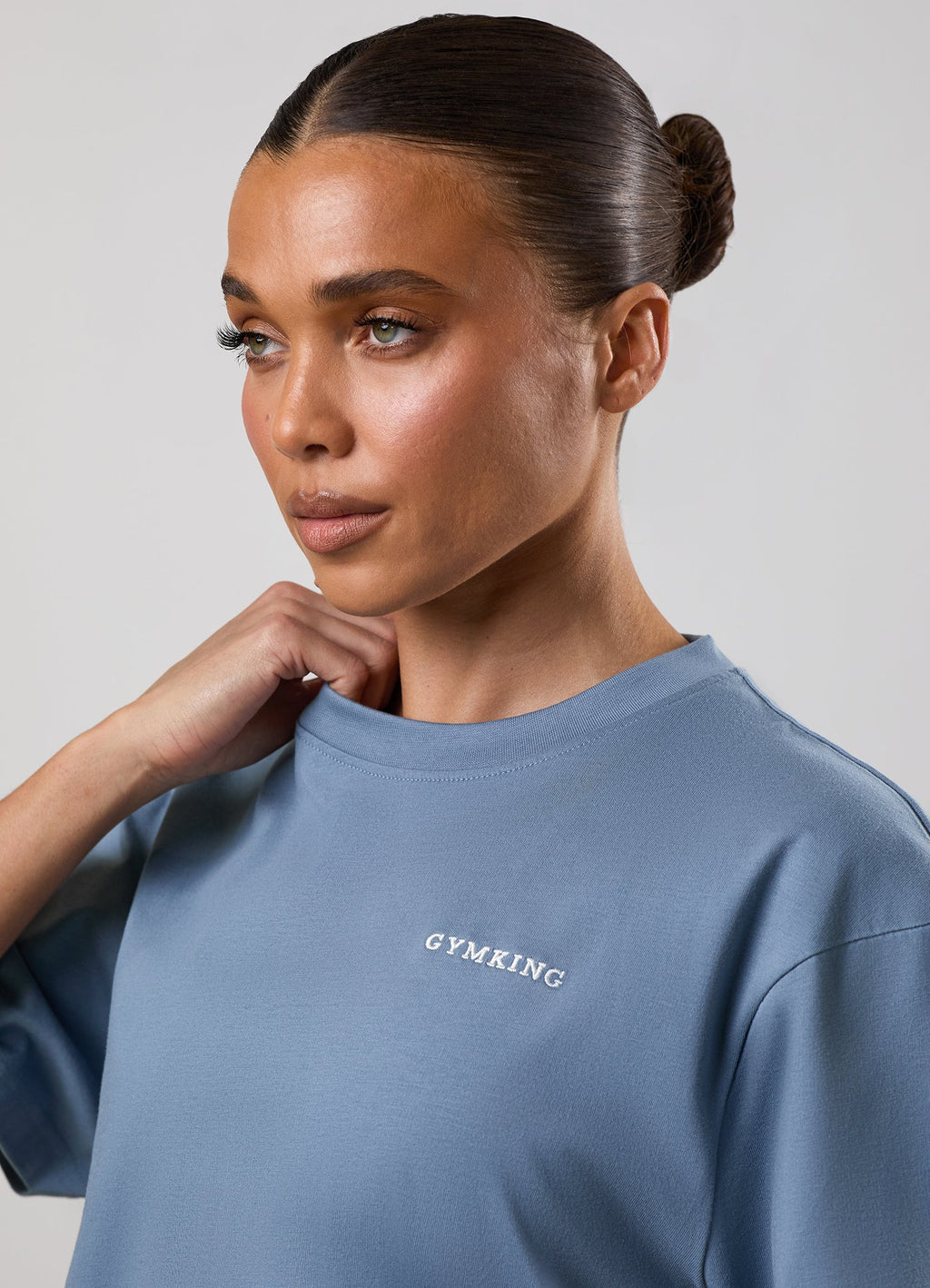 Gym King 365 Boyfriend Tee - Faded Indigo