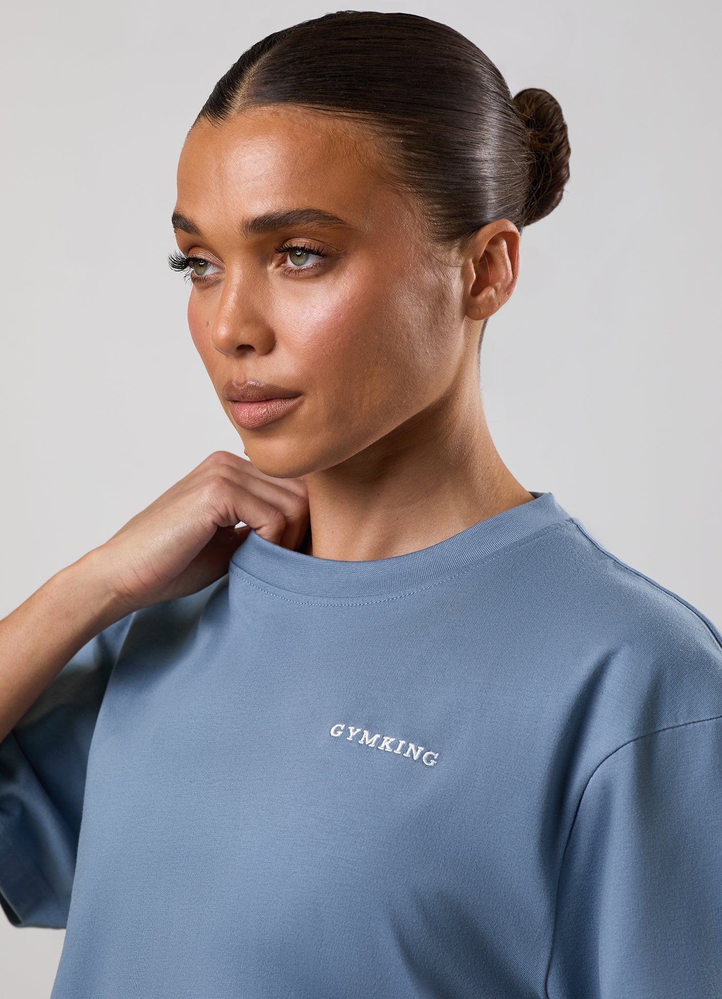 Gym King 365 Boyfriend Tee - Faded Indigo