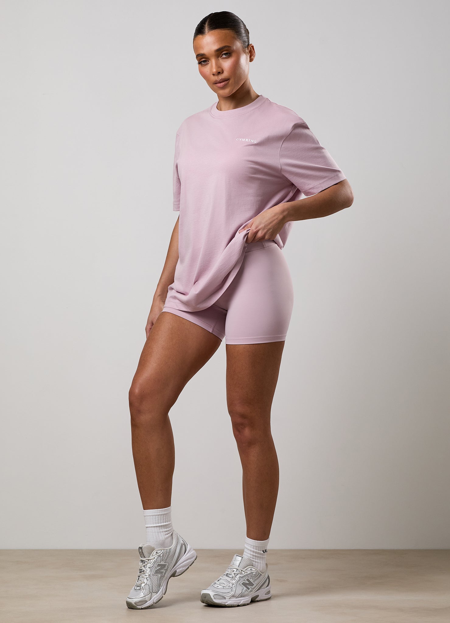 Gym King 365 Boyfriend Tee - Muted Mauve