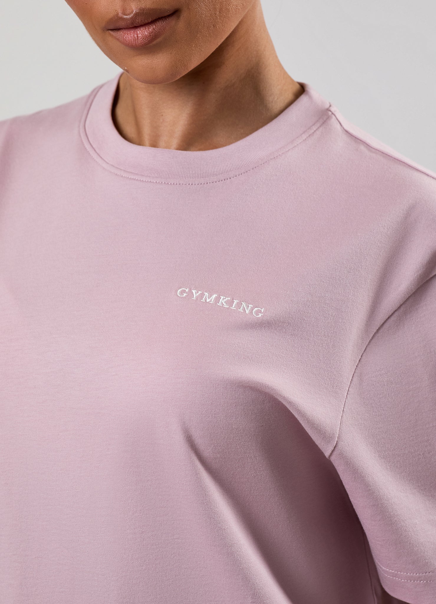 Gym King 365 Boyfriend Tee - Muted Mauve