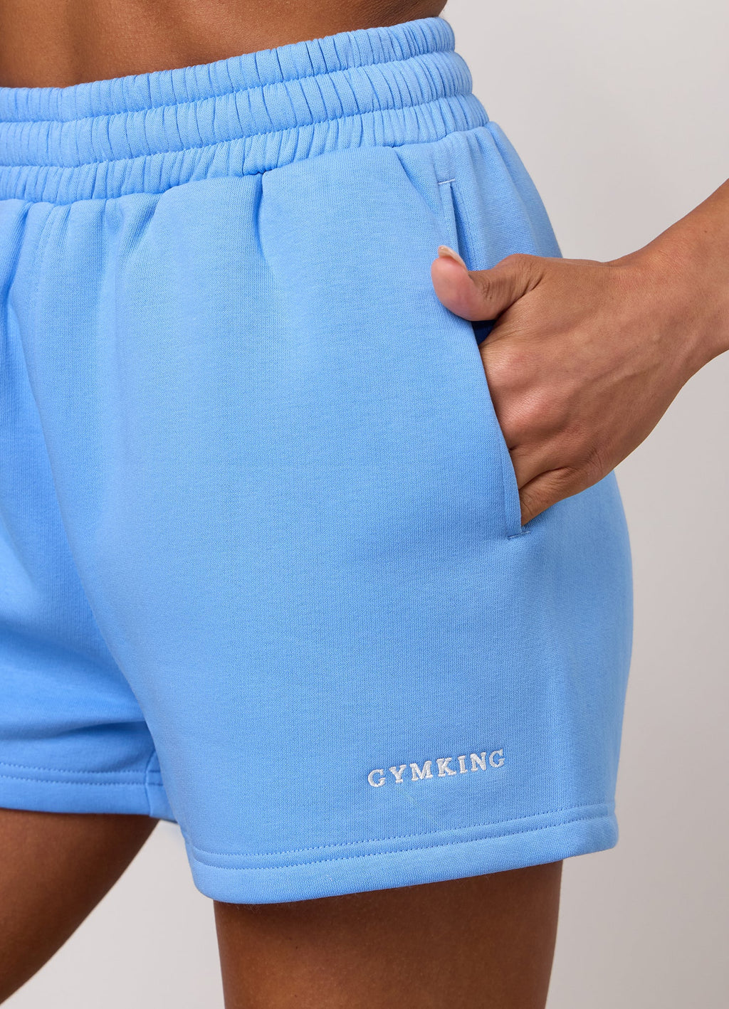 Gym King 365 Fleece Short - Blue Cotton