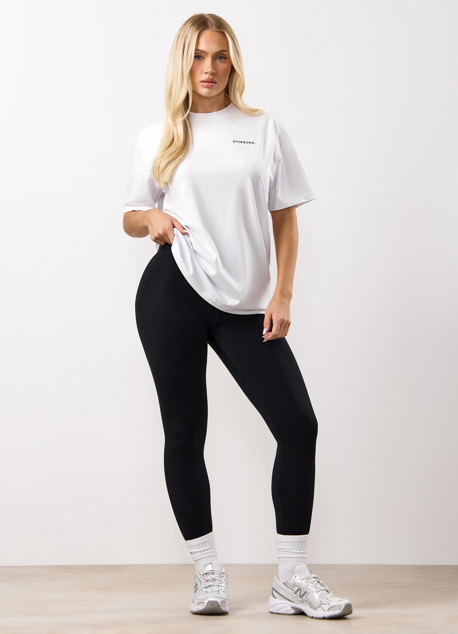 Gym King Boyfriend Tee - White