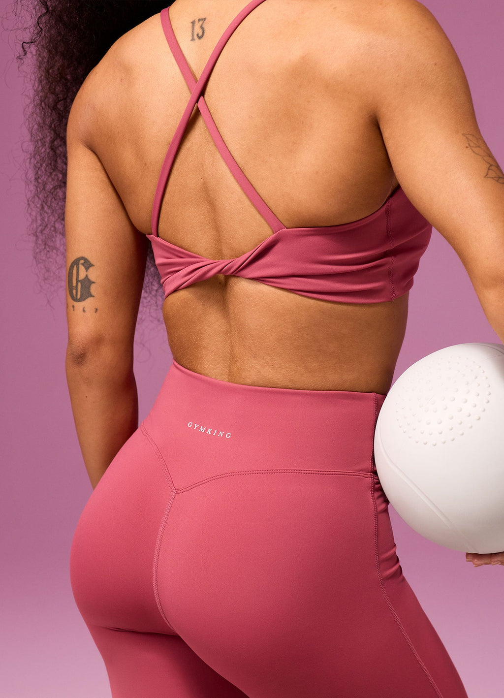 Gym King 365 Twist Back Bra - Berry