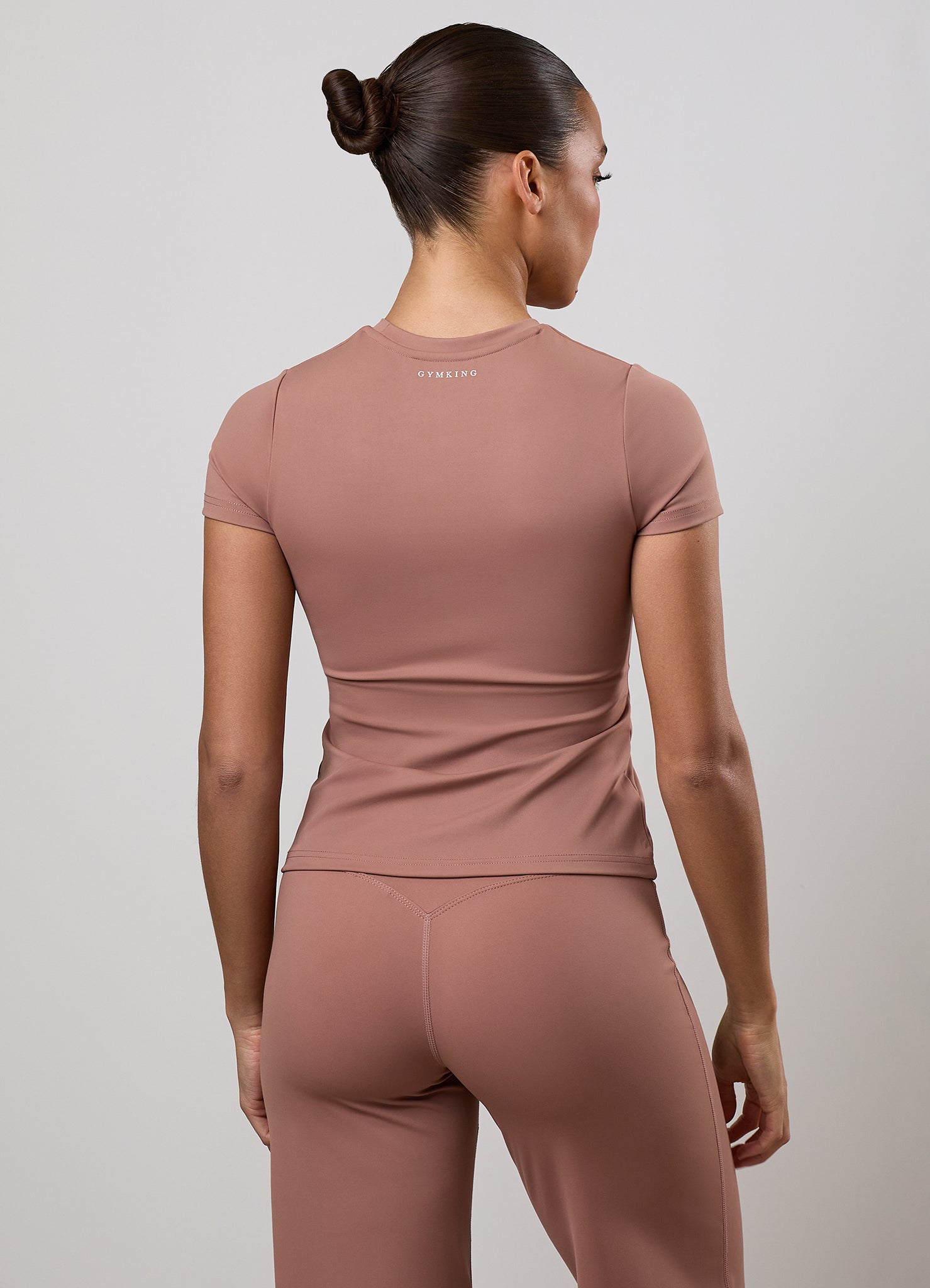 Gym King 365 Built-In Bra Tee - Pale Chestnut