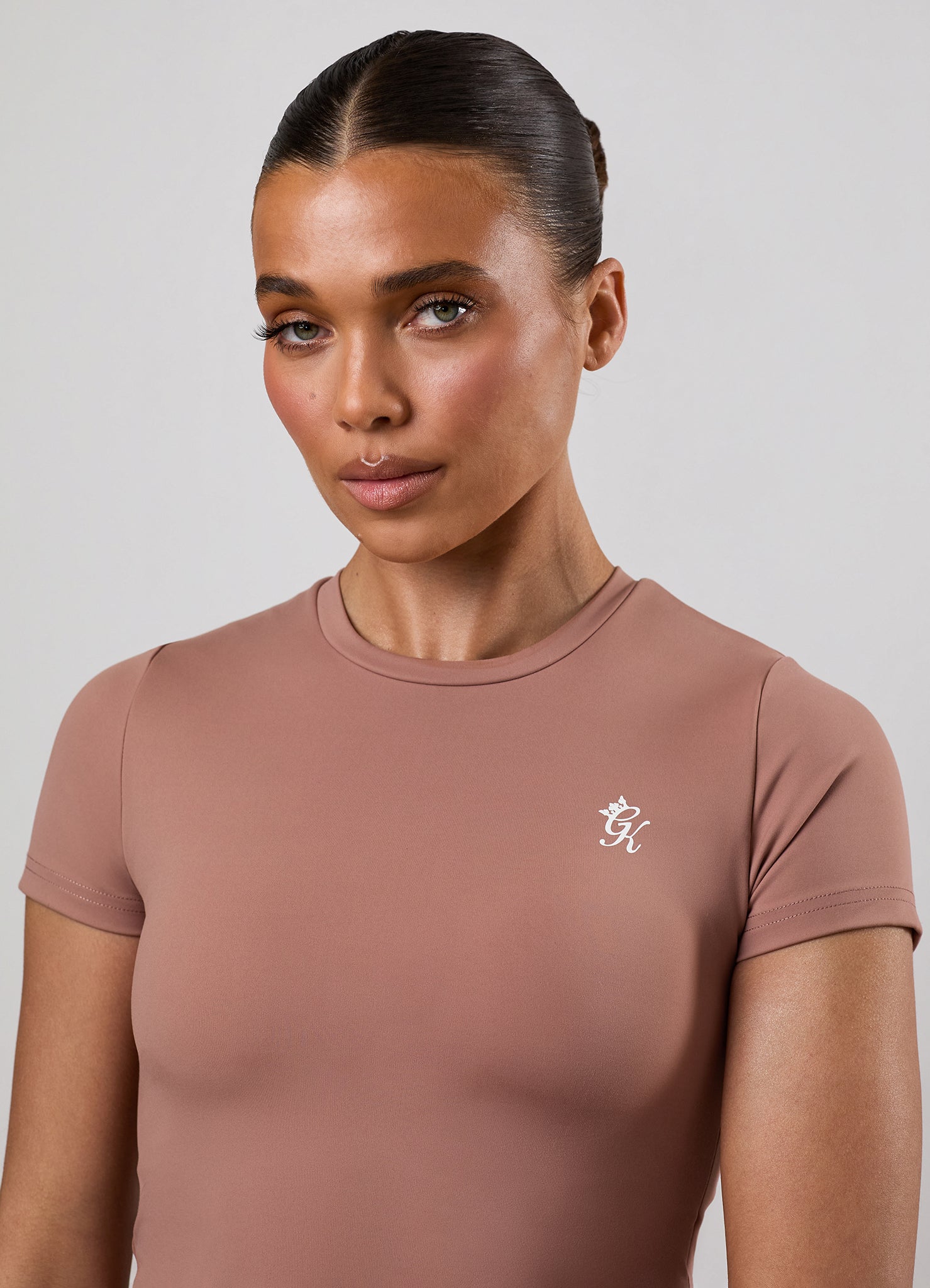 Gym King 365 Built-In Bra Tee - Pale Chestnut