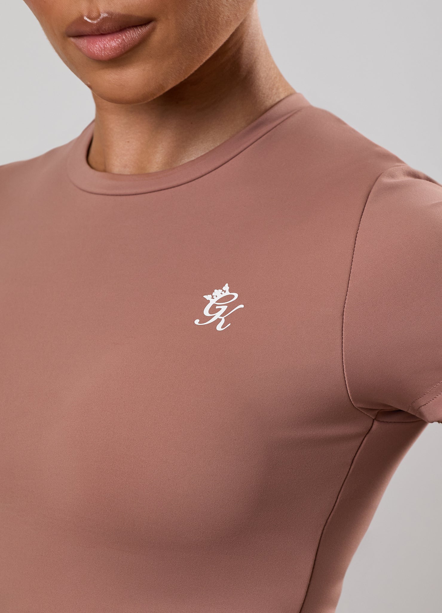 Gym King 365 Built-In Bra Tee - Pale Chestnut