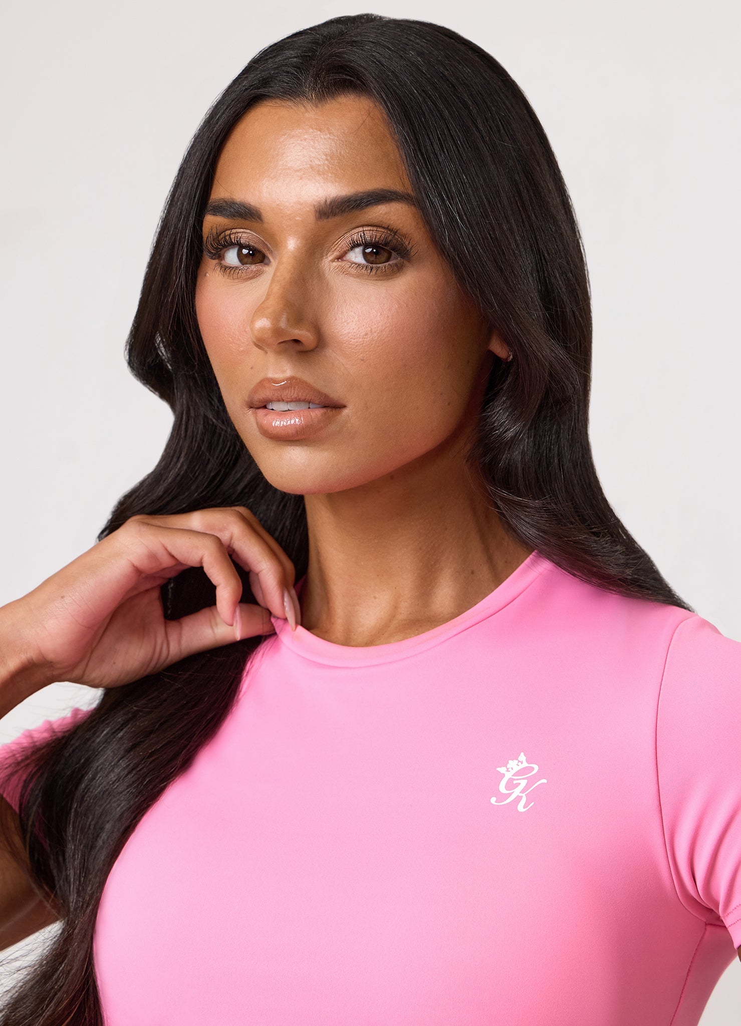 Gym King 365 Built-In Bra Tee - Carnation Pink