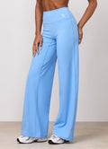 Gym King 365 Lightweight Straight Leg Yoga Pant Petite - Blue Cotton