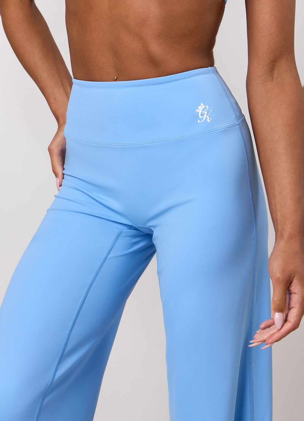 Gym King 365 Lightweight Straight Leg Yoga Pant - Blue Cotton