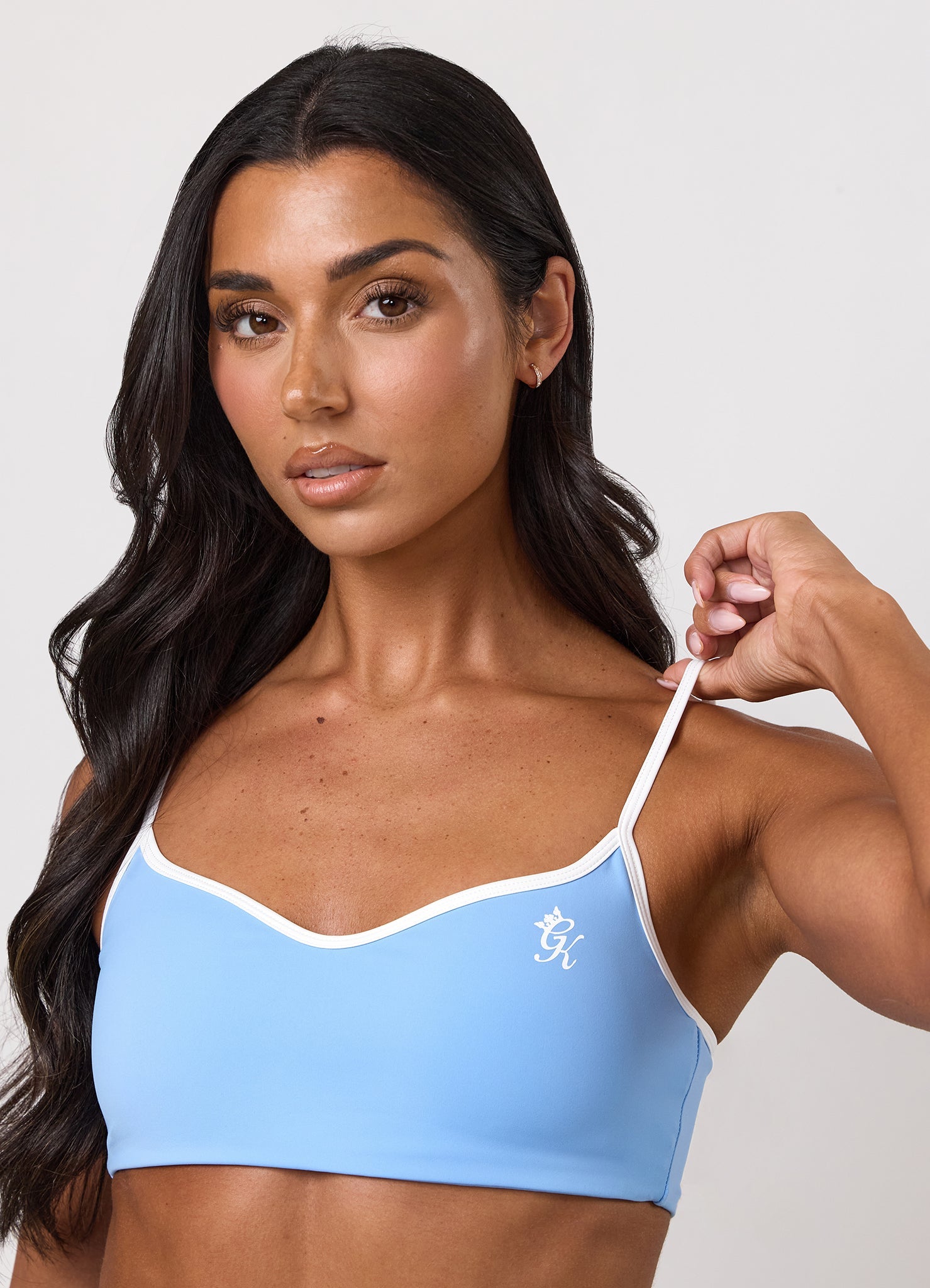 Gym King 365 Contrast Bra - Blue Cotton