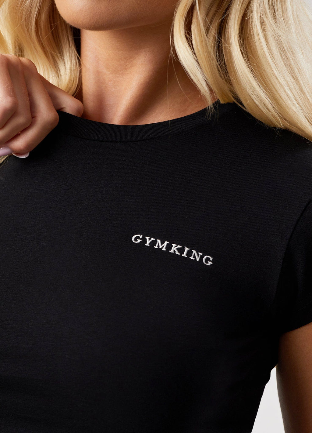 Gym King 365 Fitted Jersey Tee - Black
