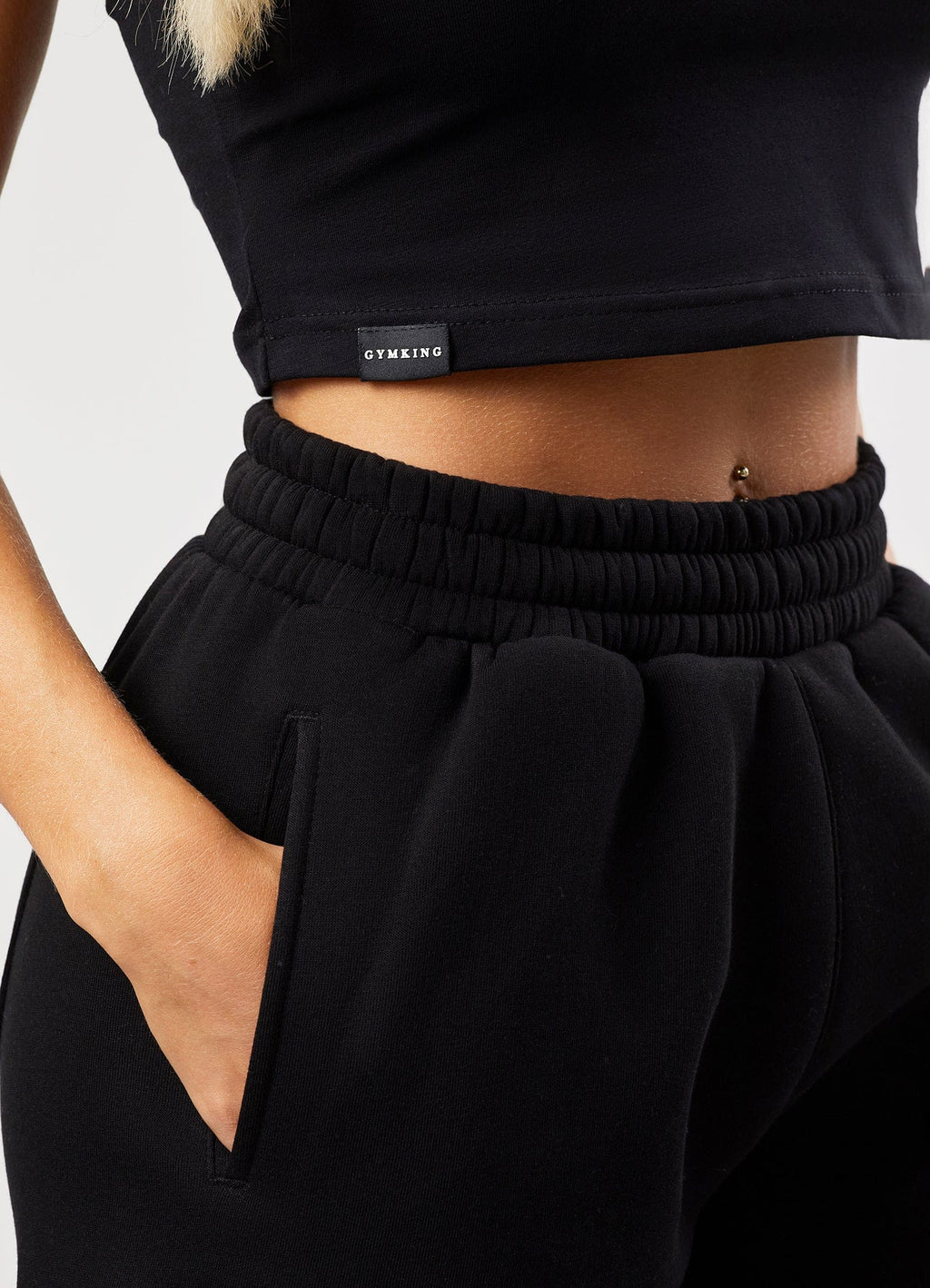 Gym King 365 Relaxed Fit Fleece Short - Black