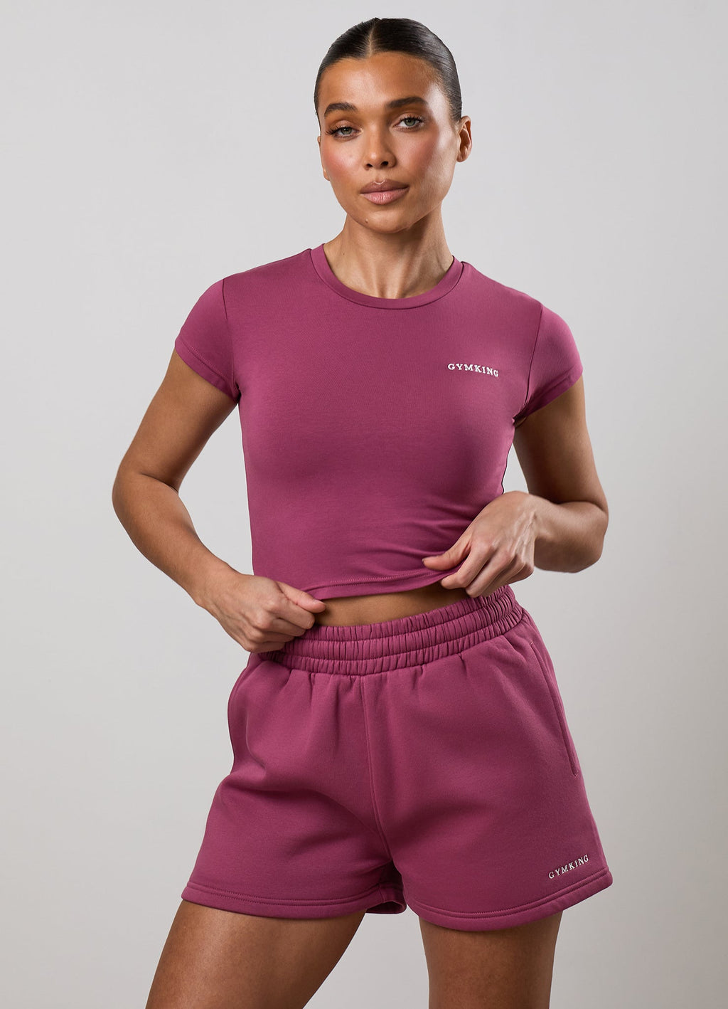 Gym King 365 Fitted Tee - Berry