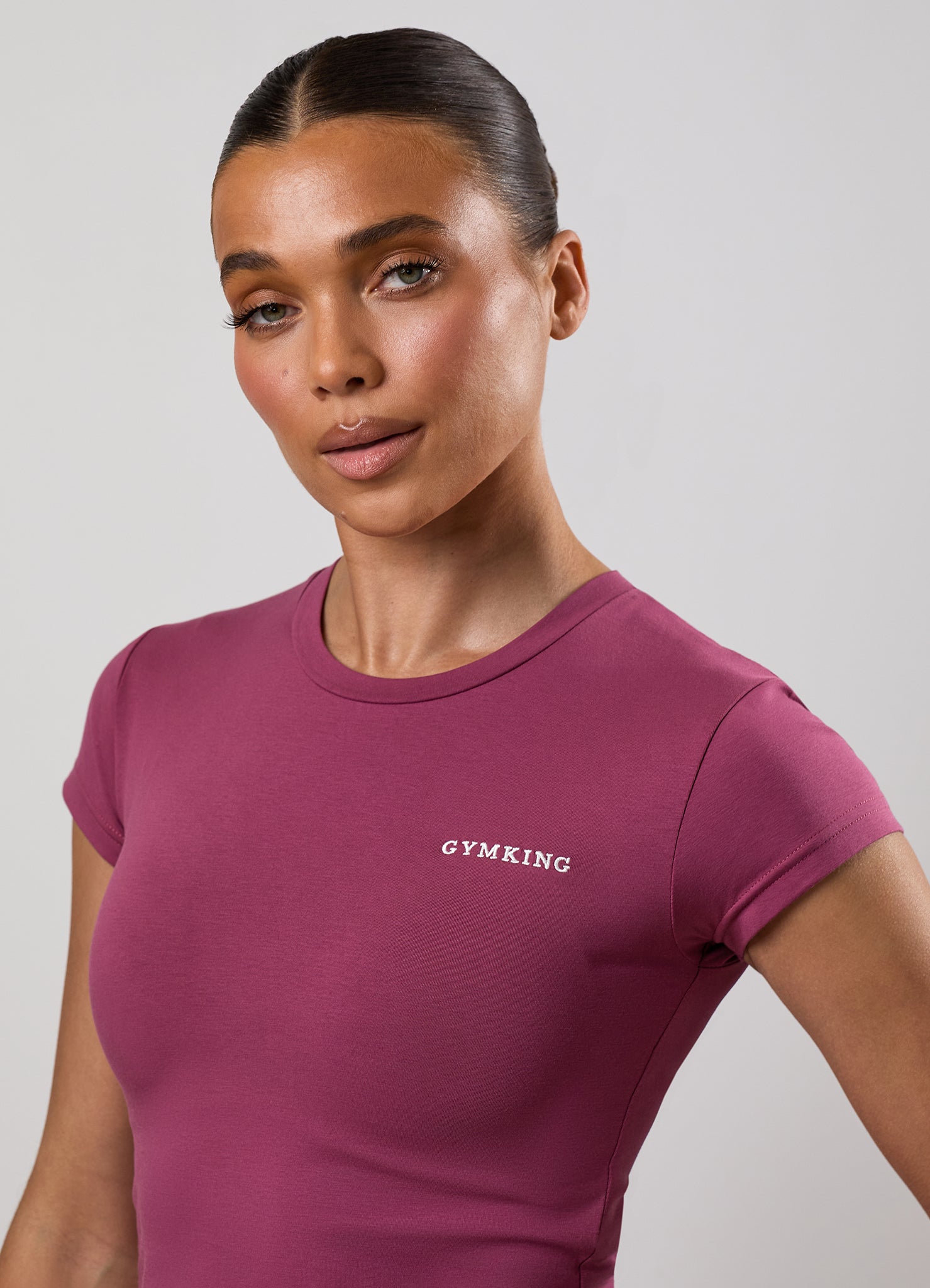 Gym King 365 Fitted Tee - Berry