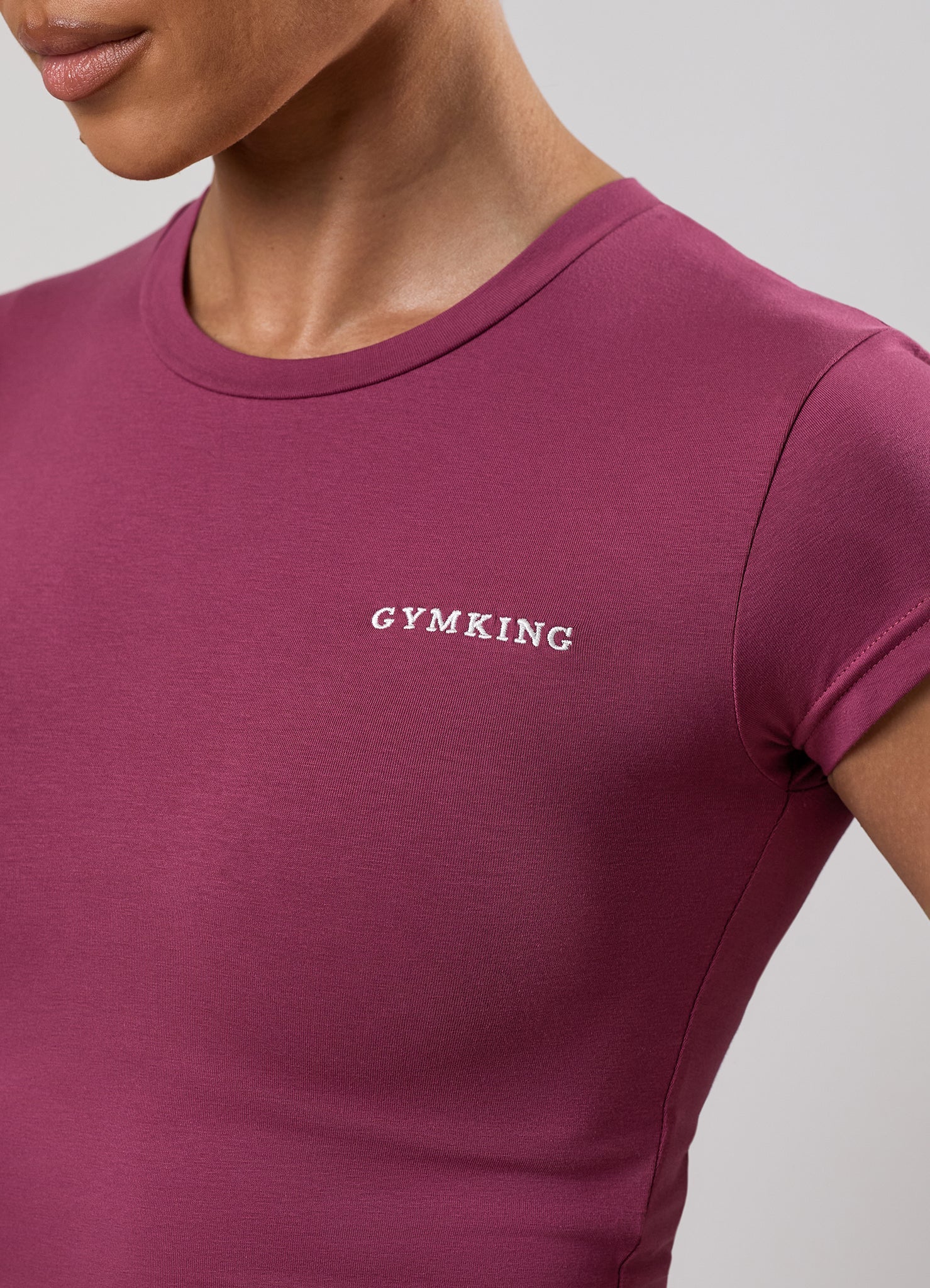 Gym King 365 Fitted Tee - Berry