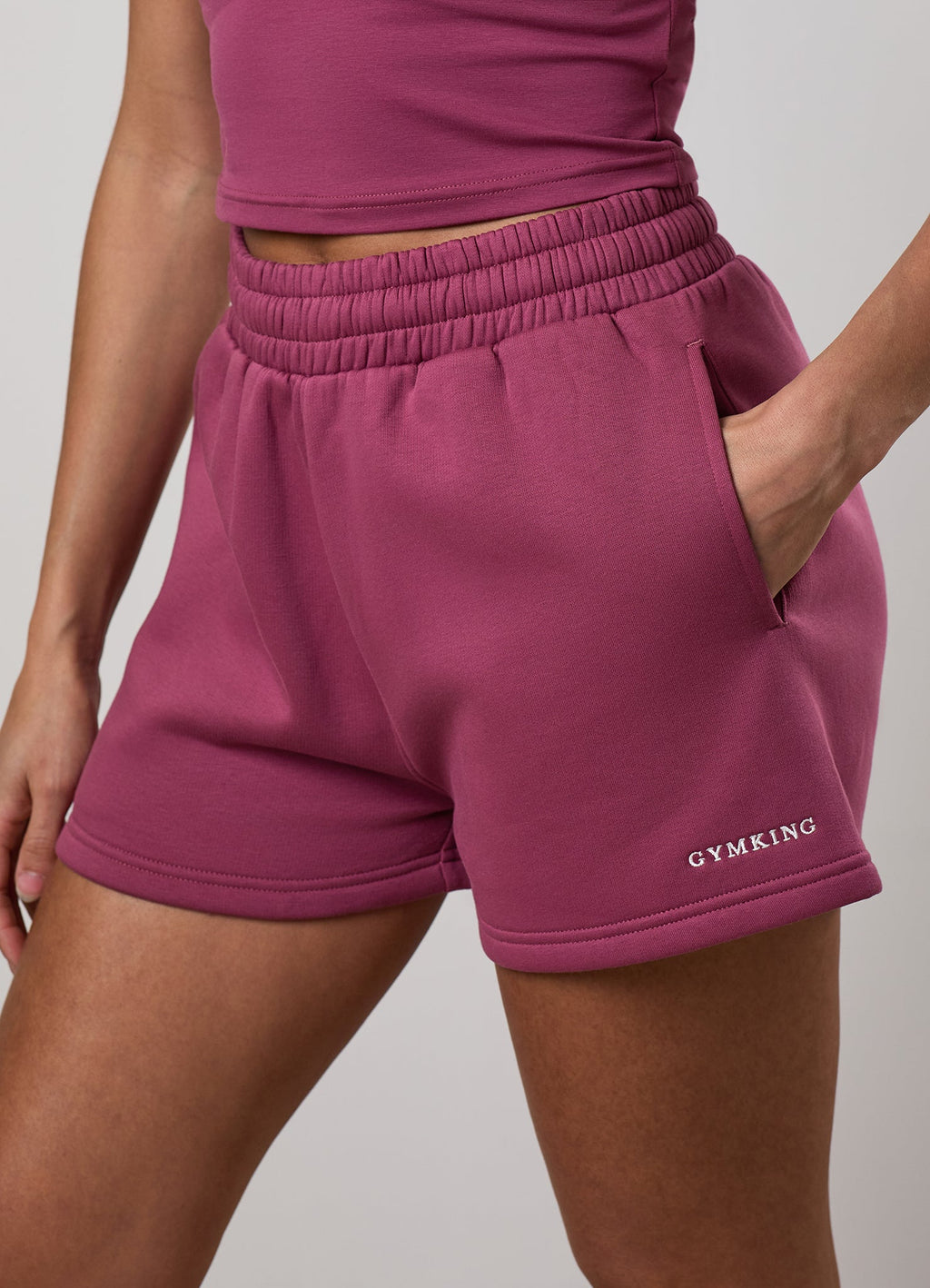 Gym King 365 Fleece Short - Berry