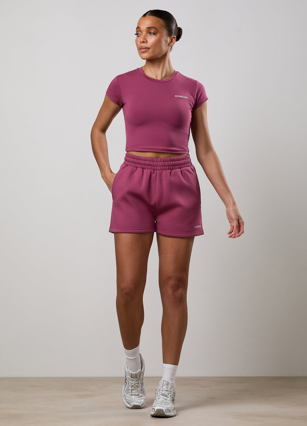 Gym King 365 Fleece Short - Berry
