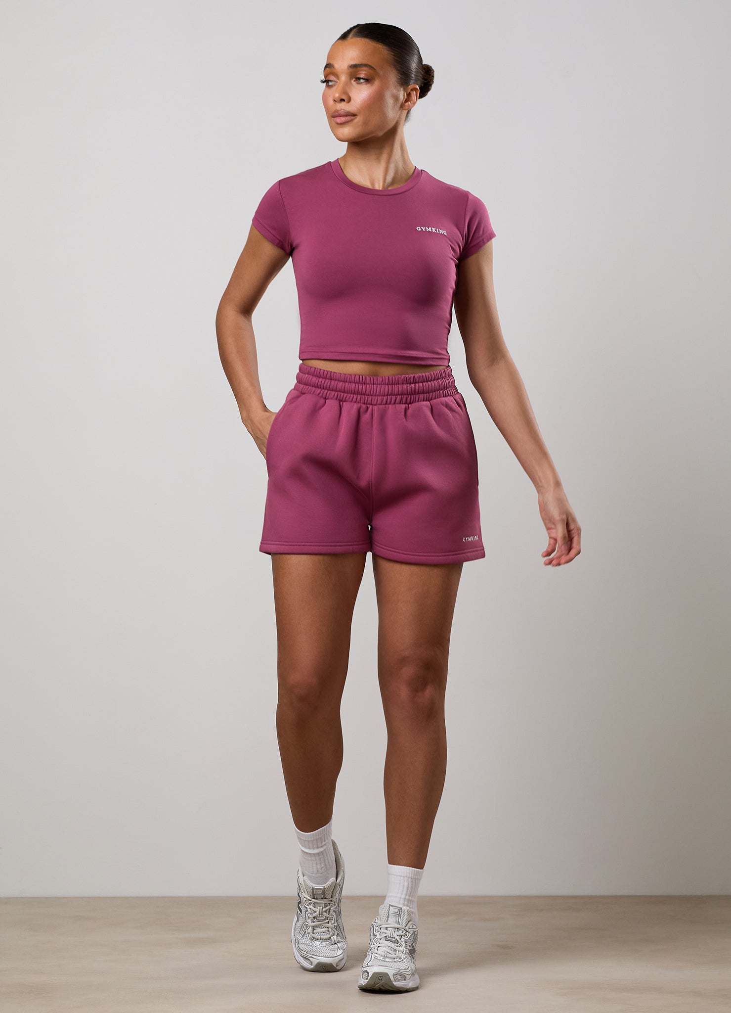 Gym King 365 Fleece Short - Berry
