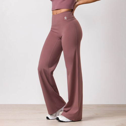 Gym King 365 Straight Leg Yoga Pant Petite - Brown Plum
