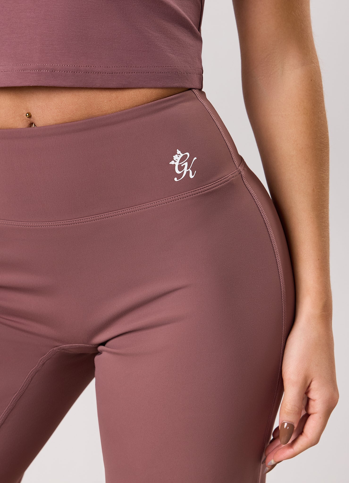 Gym King 365 Straight Leg Yoga Pant Petite - Brown Plum