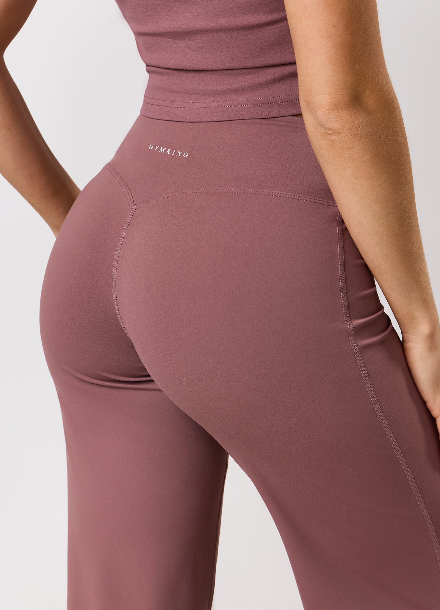 Gym King 365 Straight Leg Yoga Pant - Brown Plum