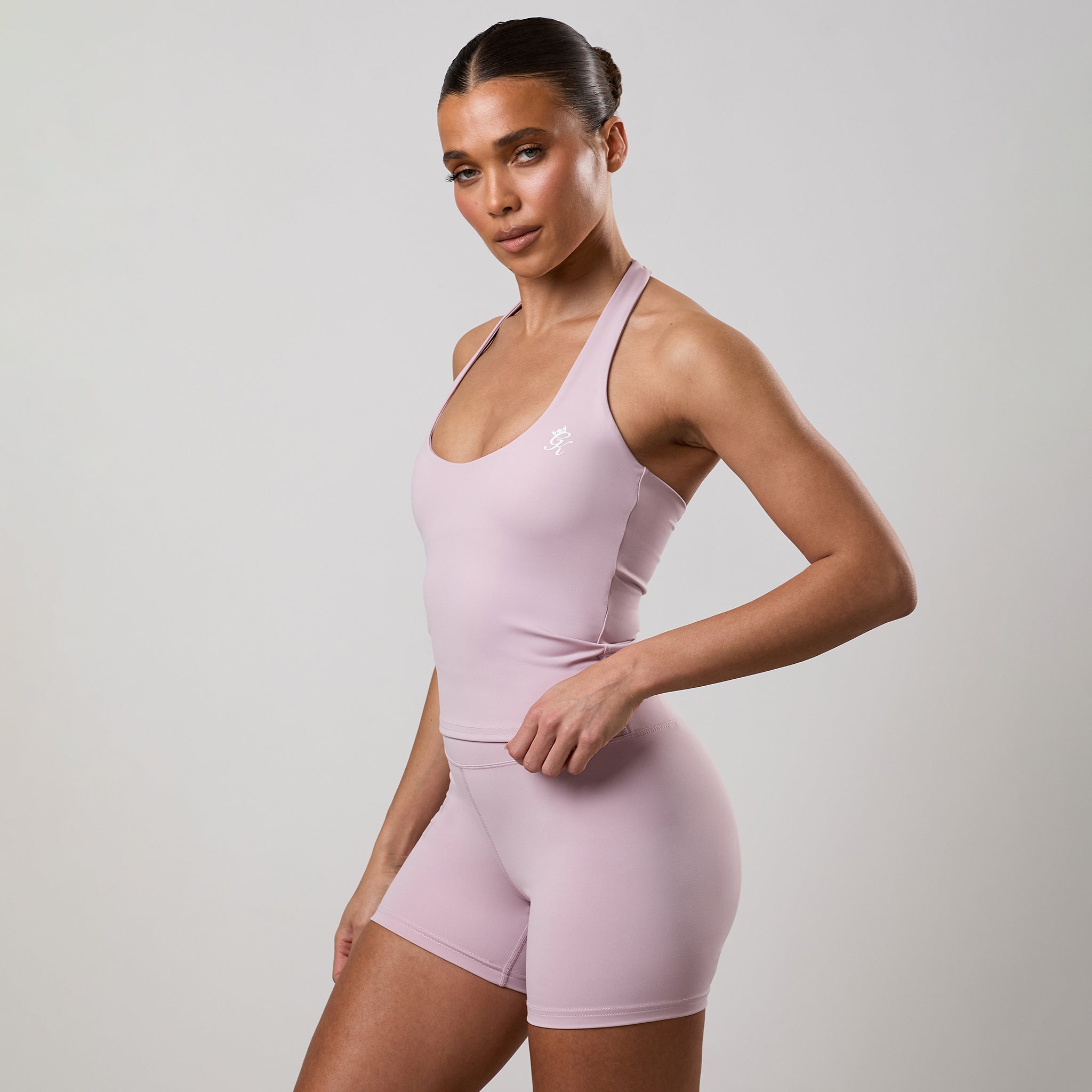 Gym King 365 Halter Neck Tank - Muted Mauve