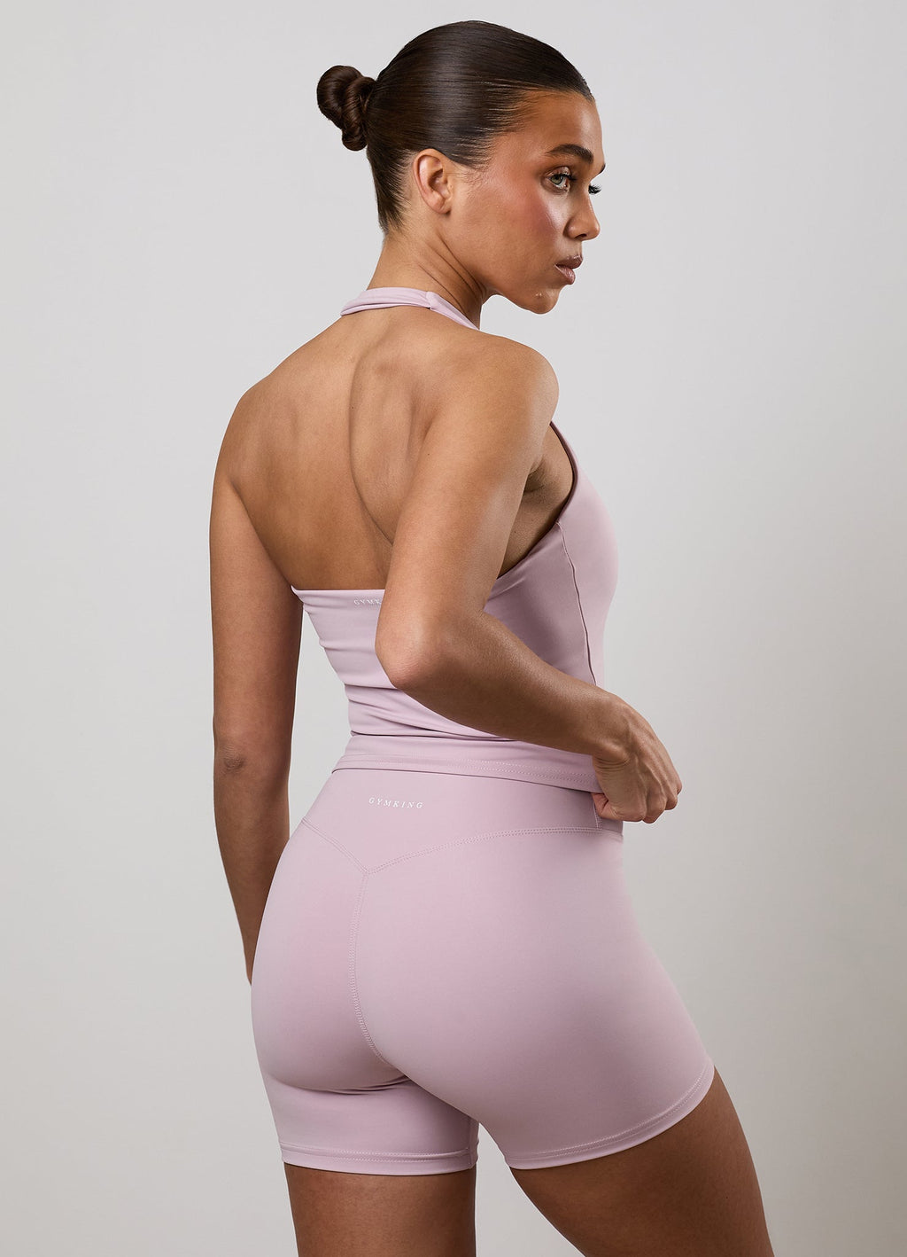 Gym King 365 Halter Neck Tank - Muted Mauve