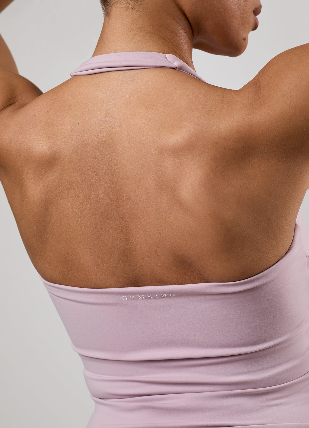 Gym King 365 Halter Neck Tank - Muted Mauve