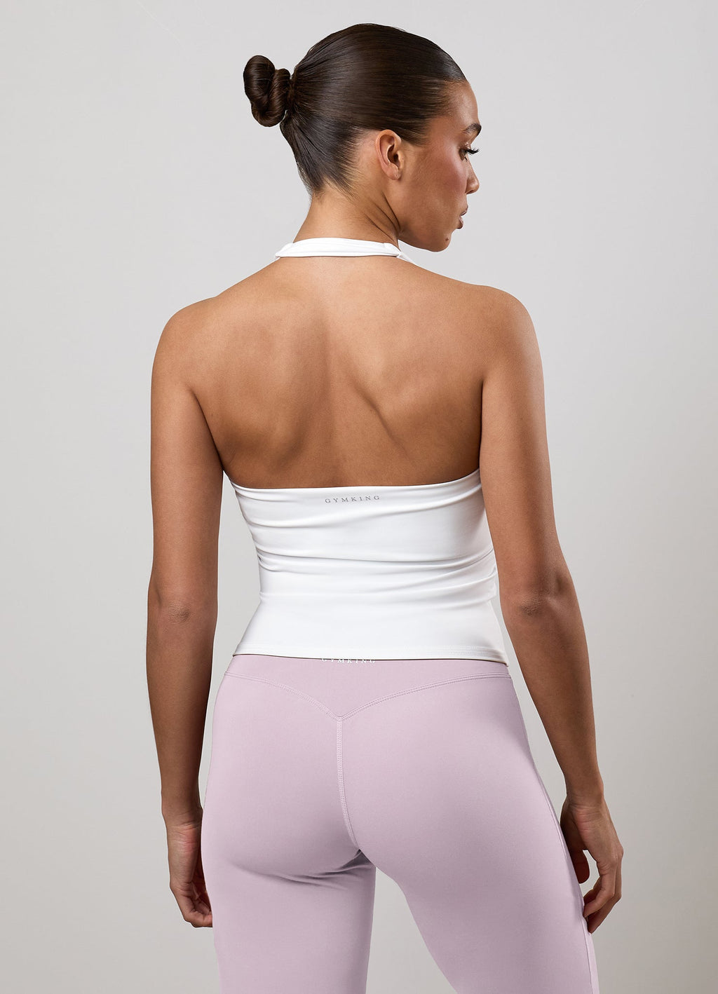 Gym King 365 Halter Neck Tank - White