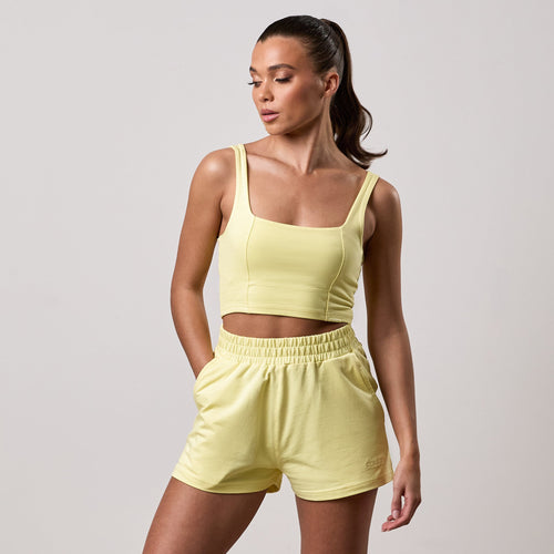 Gym King 365 Jersey Square Neck Tank - Sherbet Lemon