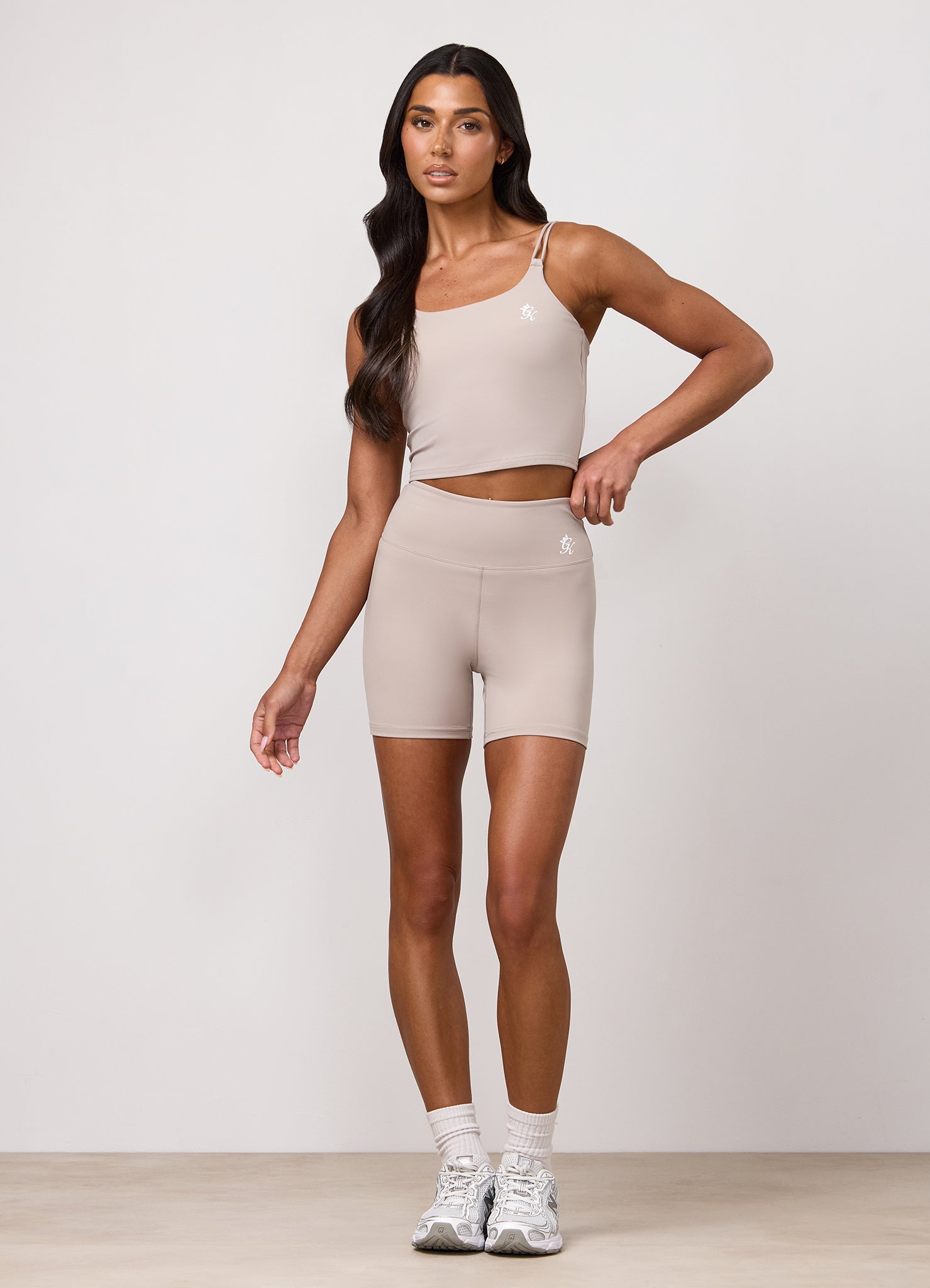 Gym King 365 Long Line Tank - Taupe
