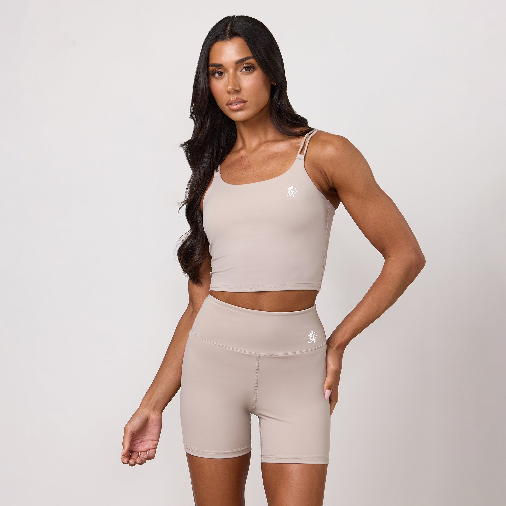 Gym King 365 Long Line Tank - Taupe