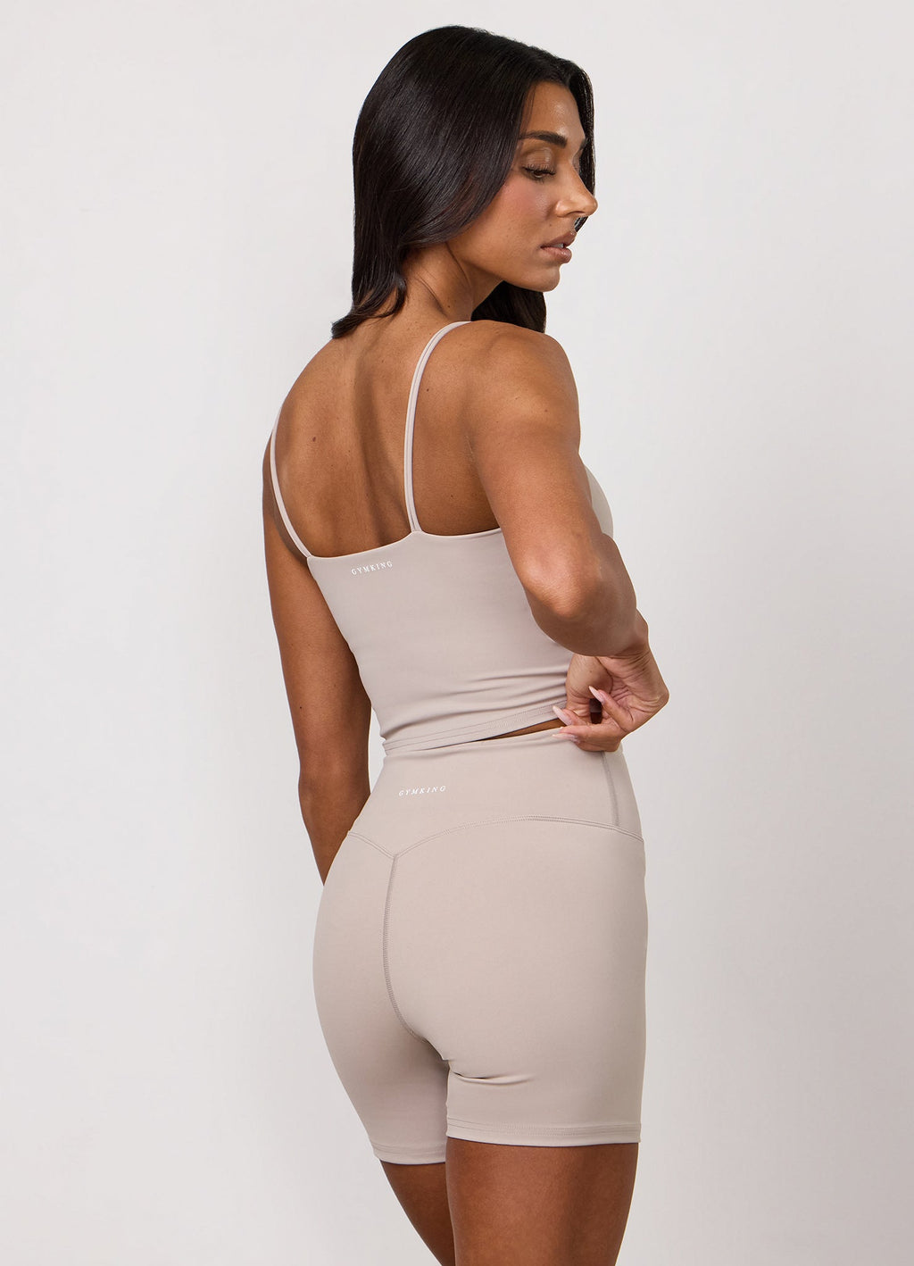 Gym King 365 Long Line Tank - Taupe