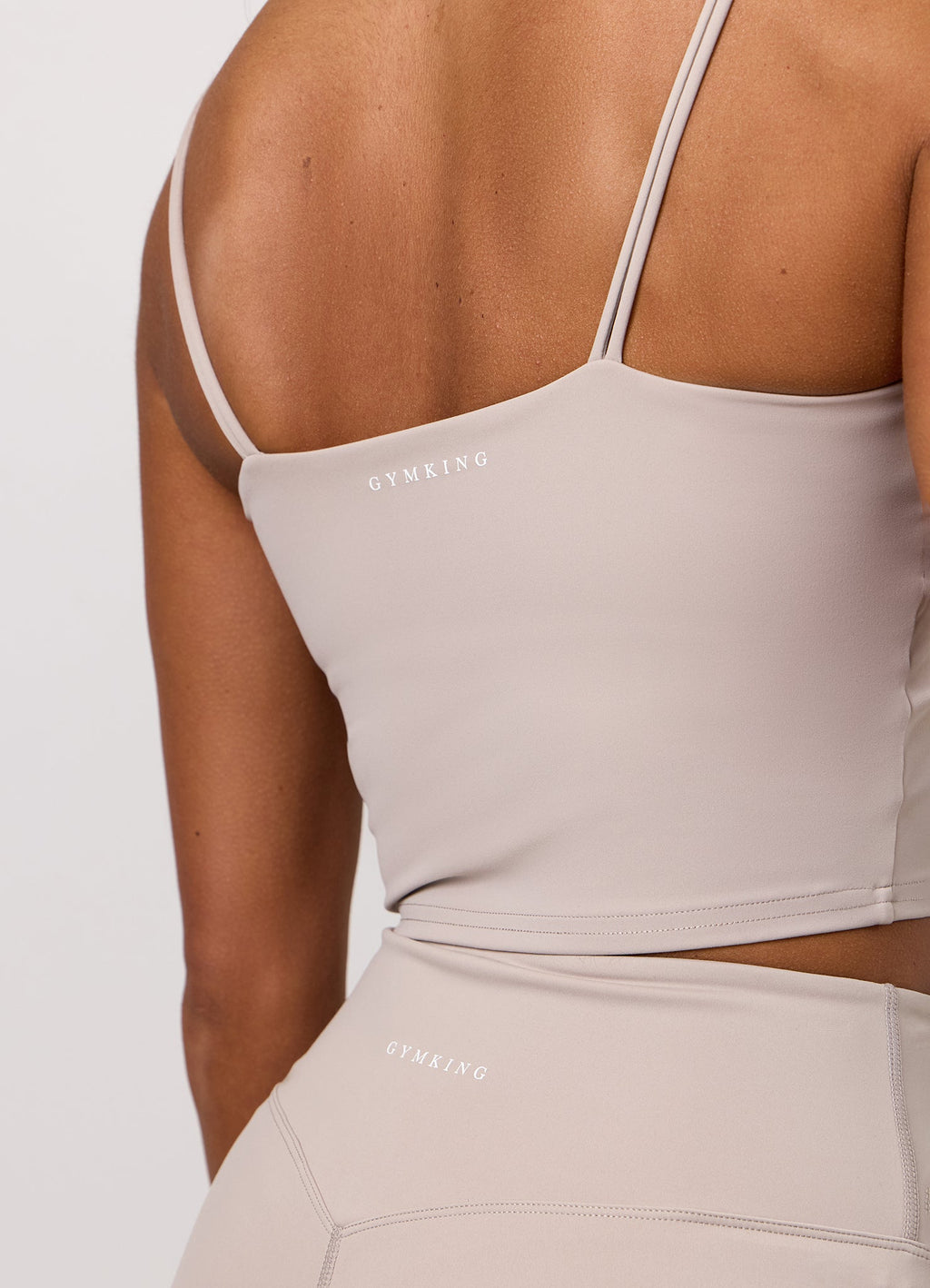 Gym King 365 Long Line Tank - Taupe