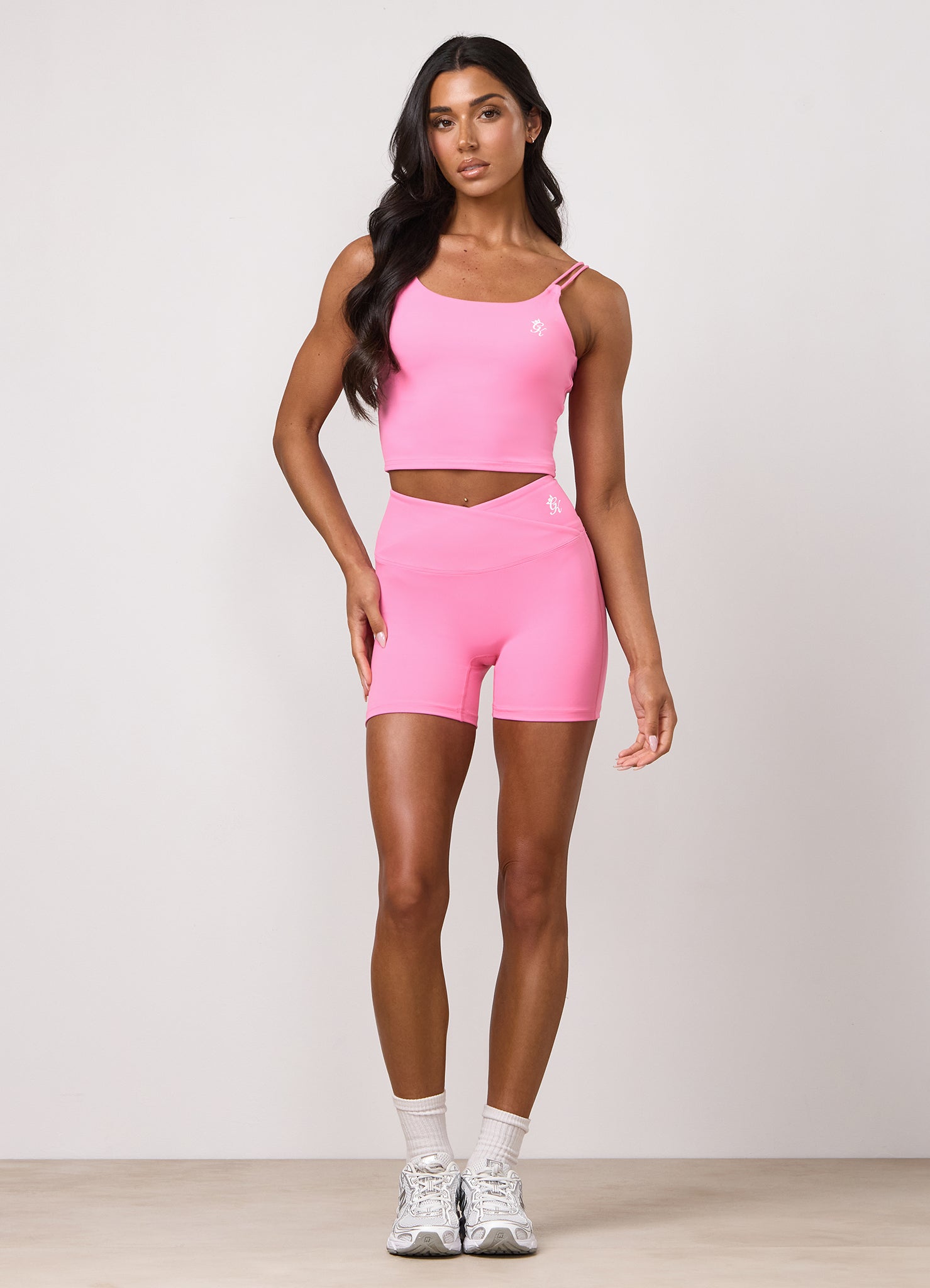 Gym King 365 5" Wrap Over Short - Carnation Pink