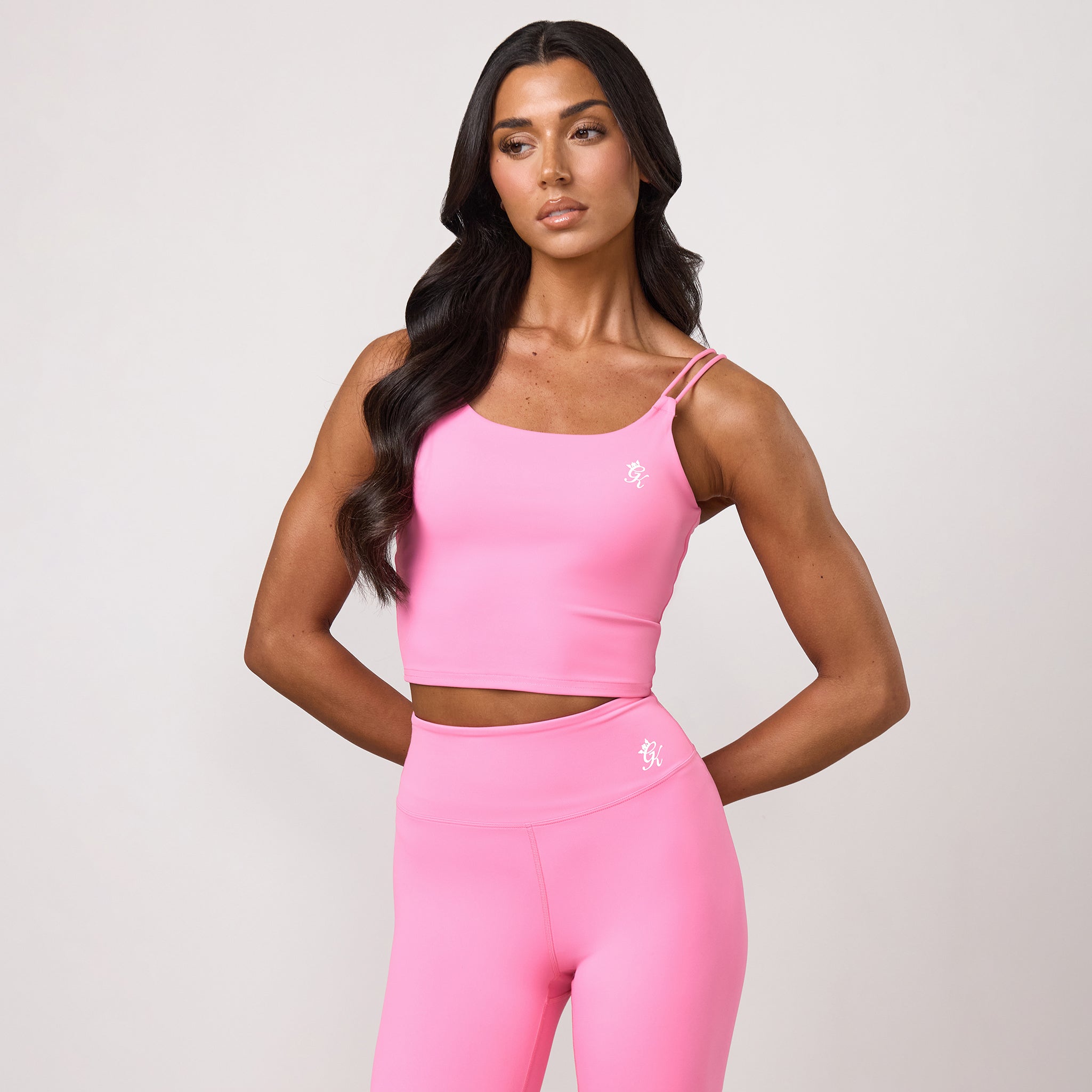 Gym King 365 Long Line Tank - Carnation Pink