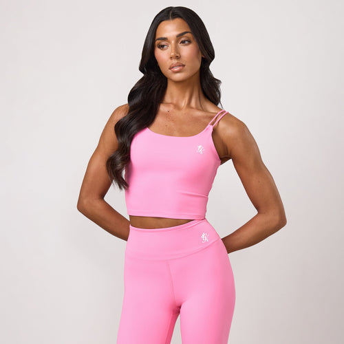 Gym King 365 Long Line Tank - Carnation Pink