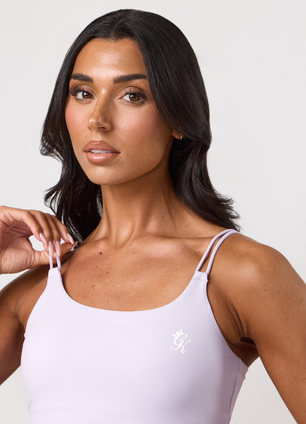 Gym King 365 Long Line Tank - Hyacinth