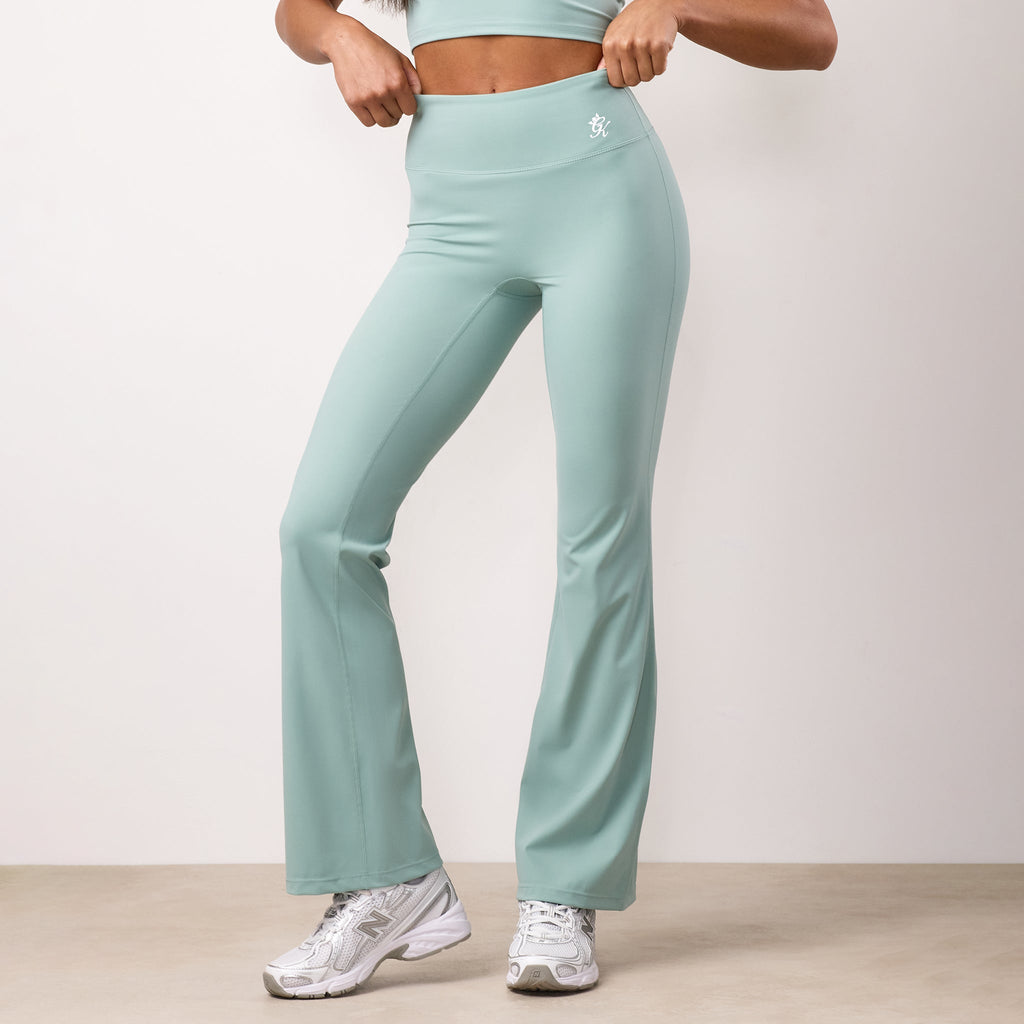 Gym King 365 Flared Yoga Legging - Green Mist